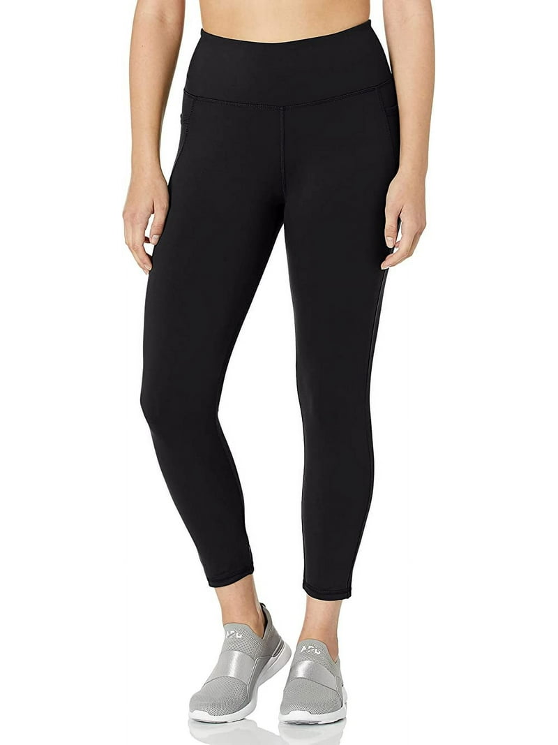 Danskin Women's Everyday Performance 7/8 Legging, Black Salt