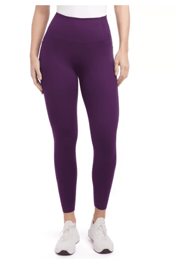 Women's High Rise Brushed Athletic Leggings Bright Plum XS