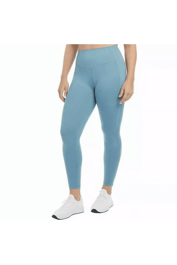 Women's High Rise Contour Bonded Ankle Leggings Smoke Blue M