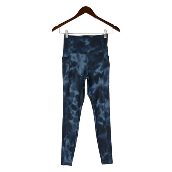 Danskin Women's Leggings Sz XS Reg Super Soft 7/8 Ankle Blue