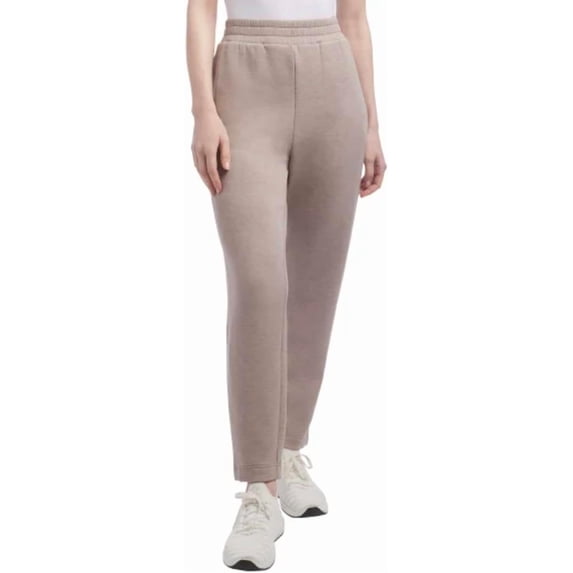 Danskin Women's Luxe Retro Jogger Sweatpant, Brown, Medium