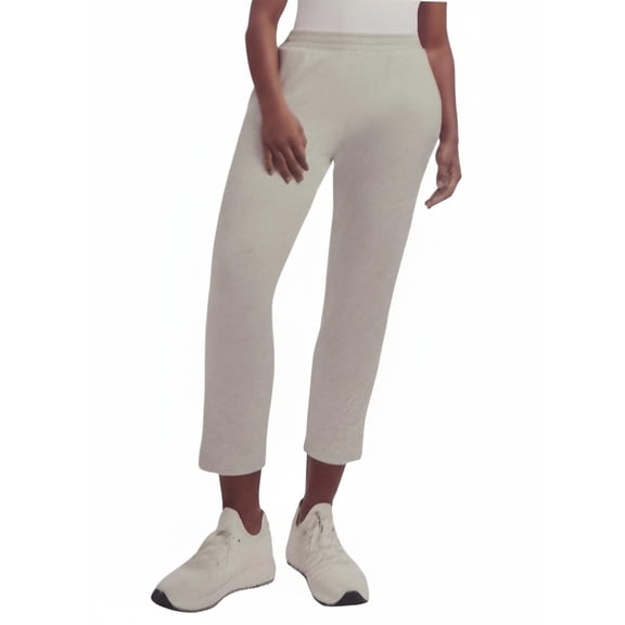 Danskin Women's Luxe Retro Jogger Sweatpant, Grey, Medium