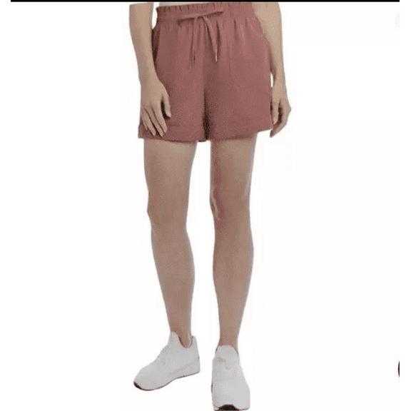 Danskin Women's Paperbag Shorts, inseam 4" Cosmic Clay, Size M