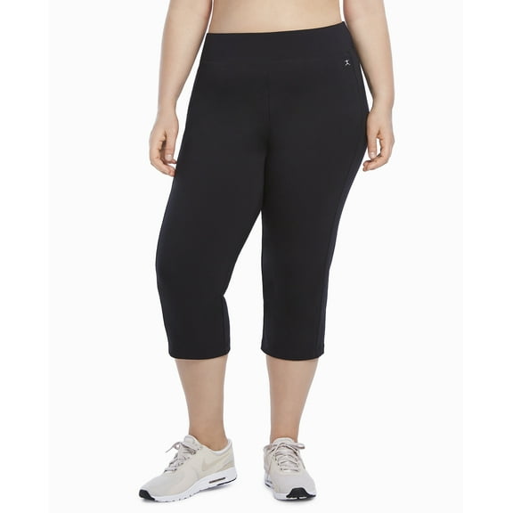 Danskin Women's Plus size Active Sleek Fit Yoga Crop