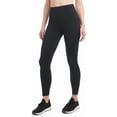 thumbnail image 1 of Danskin Women's Satin Stitch High Rise 7/8 Leggings - Black Salt - Small, 1 of 4