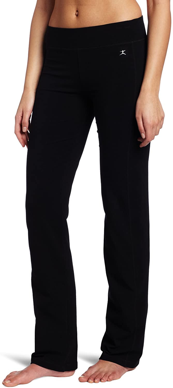 Danskin Women's Semi Bootcut Athletic Yoga Pant in Sleek-Fit
