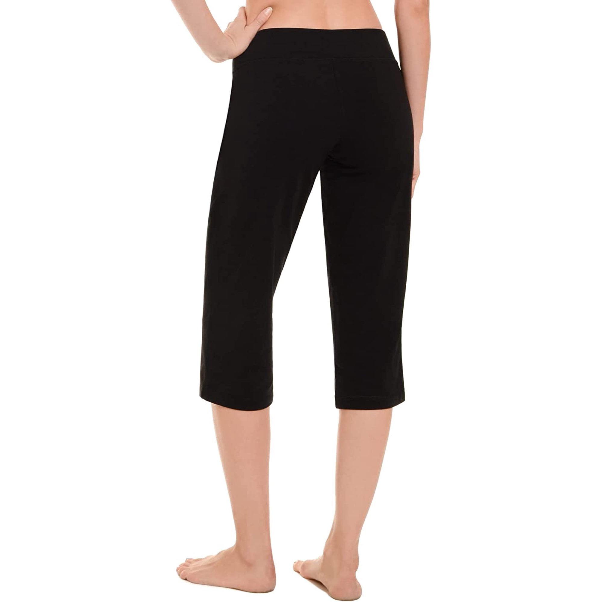 Danskin Women's Sleek Fit Yoga Crop Pant 3X Black
