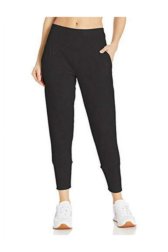 Women's Slim Tapered Jogger, Rich Black Medium - NEW