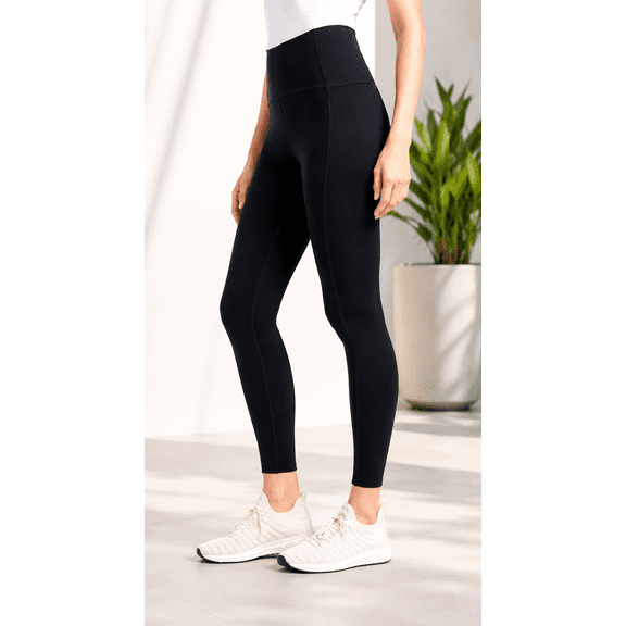 Danskin Women's Streamline Pocket Legging Pant (Black, Large)