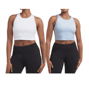 Danskin Women s Studio Bra, 2-pack Daydream Blue/White, Medium