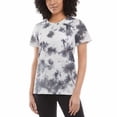 thumbnail image 1 of Danskin Women's Tie Dye Tee T-Shirt, Black Combo Medium, 1 of 2