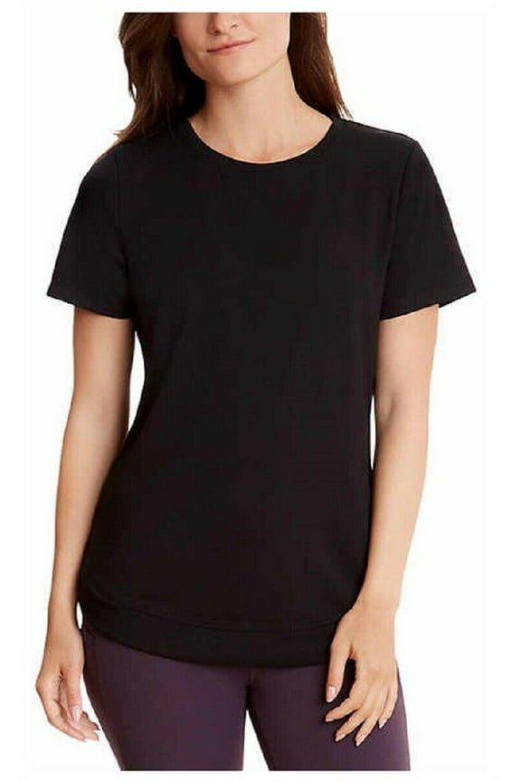 Women's Tulip Hem Tunic Short Sleeve Shirt (Garnet, Medium)