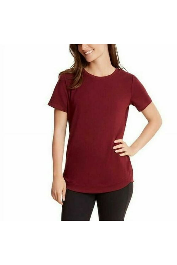 Women's Tunic Short Sleeve Shirt (Garnet size X-Large )