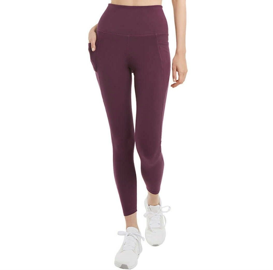 Danskin Womens 7/8 Brushed Legging Size XSmall Color Italian Plum