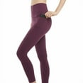 thumbnail image 1 of Danskin Women's Ultra High Legging Tight with Pockets Size: S, Color: Italian Plum, 1 of 3
