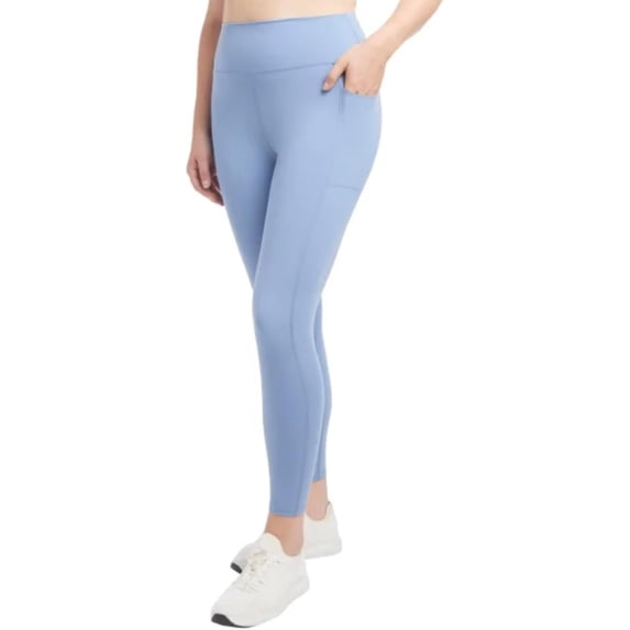 Danskin Womens High Waist Lightweight Legging Tight (Infinity (Blue), X-Large)