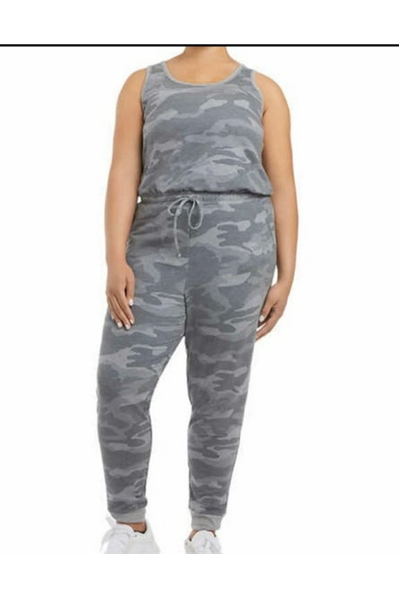 Womens Soft Brushed Fleece Jumpsuit;X-Small