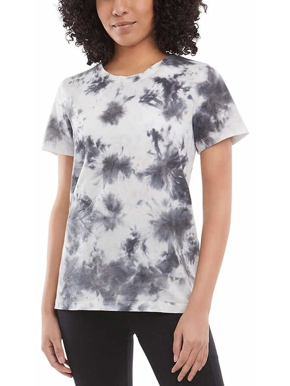 Womens Tie Dye Tee Shirt(Black Combo Small)