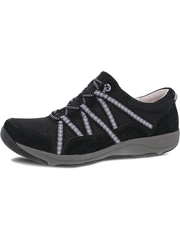 4854-100285: Women's Harlyn Sneakers, Black Suede