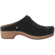 Dansko 9421-101600 Woemns Mule, Berry, Black Burnished Nubuck