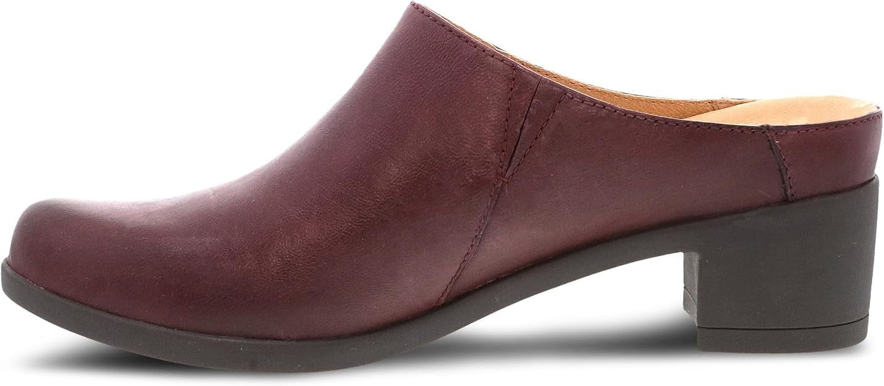 Dansko Carrie Slip On Mule for Women Premium Leather and Rubber Outsole for Long Lasting Wear Natural Arch and Memory Foam Footbed for Added Support