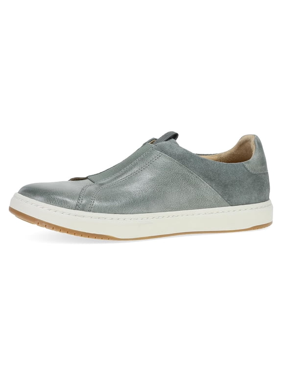 Jenn Womens Slip-On Leather Sneakers Removable Footbed with Arch Support, Leather Linings and a Slip-Resistant Rubber Outsole Denim 8.5-9 M US