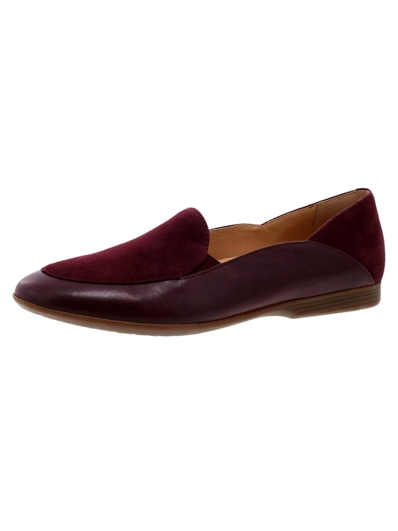Lace Slip On Wine Glazed Leather 2040-880600 Women's Size 7.5-8