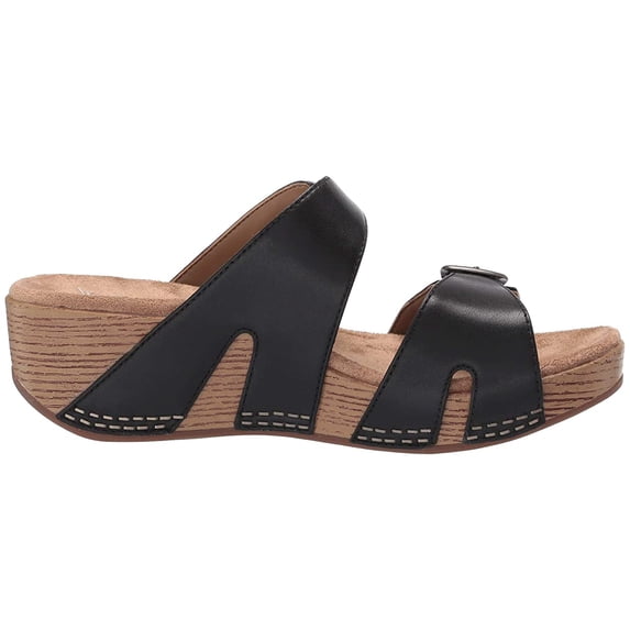 Dansko Leeann Black Burnished Calf