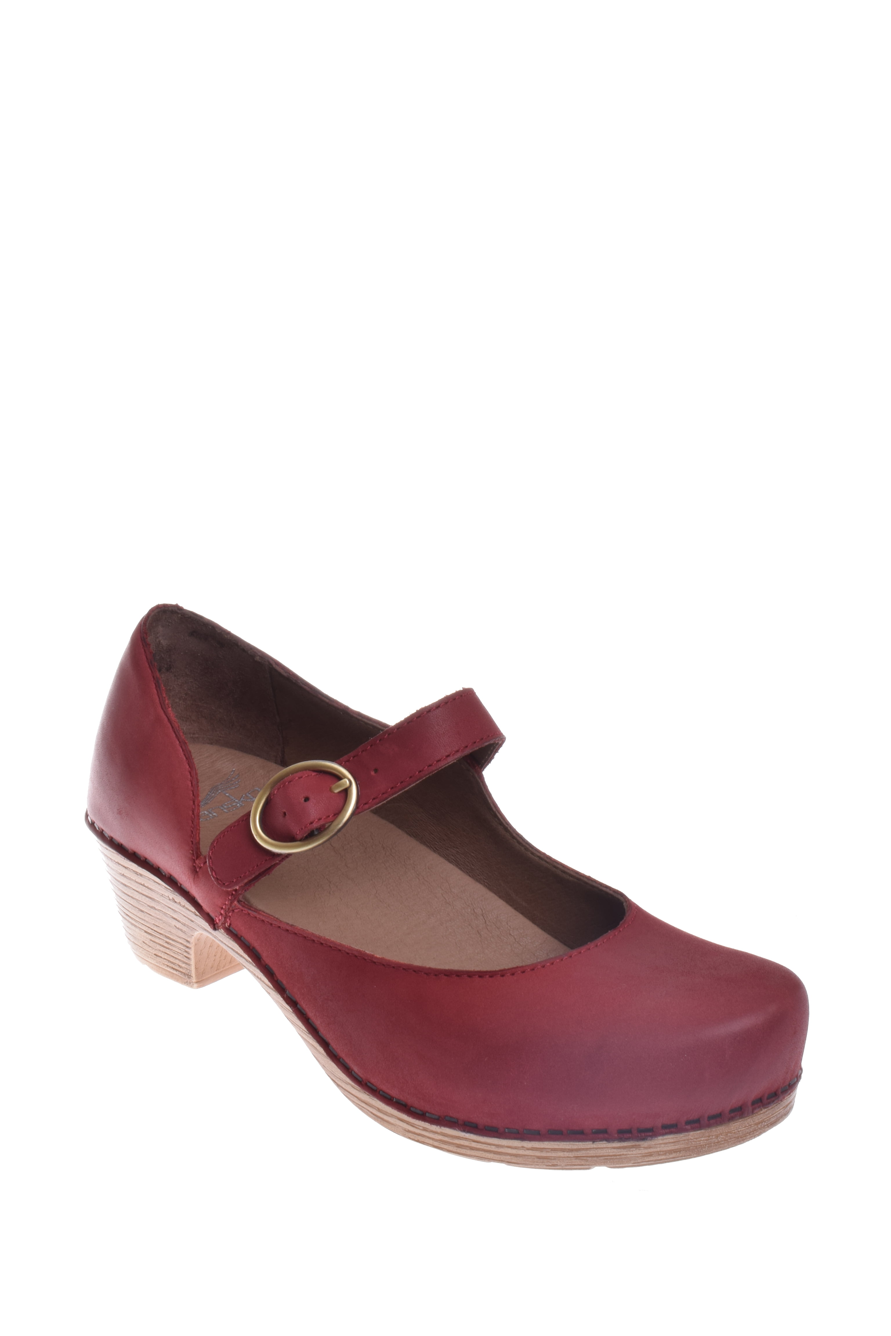Dansko Missy Mid Heel Mary Jane Loafer Red Walmart