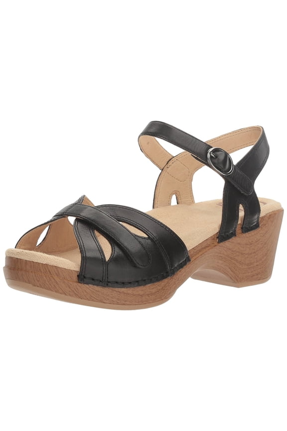 Season Sandals Black Full Grain