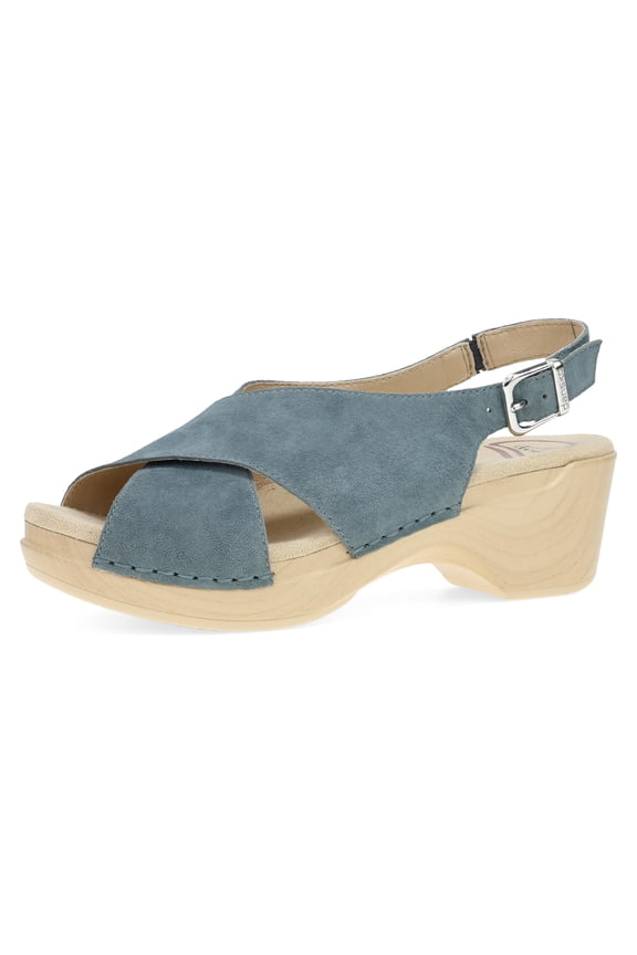 Sloane Stylish Sandal for Women - Lightweight with Added Arch Support - Durable PU Outsole for Long-Lasting Wear and Comfort Denim 10.5-11 M US