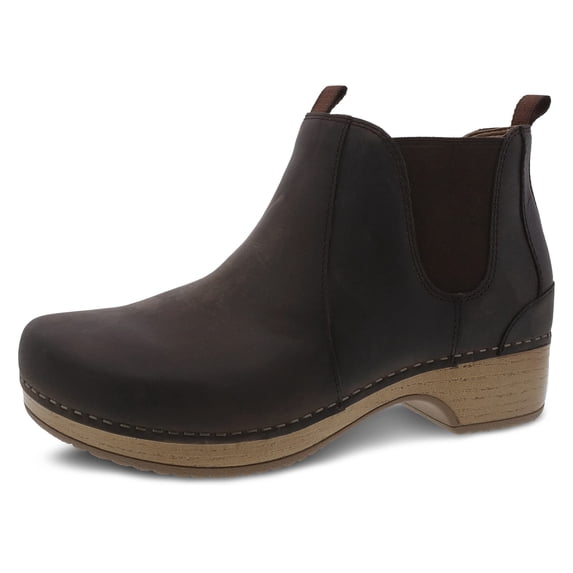 Dansko Women's Becka Brown Oiled Pull On Boot - Bootie - Ankle Boot 5.5-6 M US