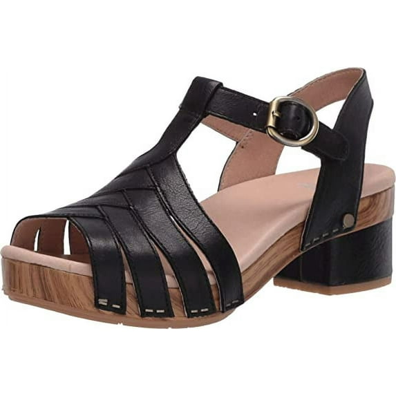 Dansko Women's Mara Sandals, Black, 41 M EU