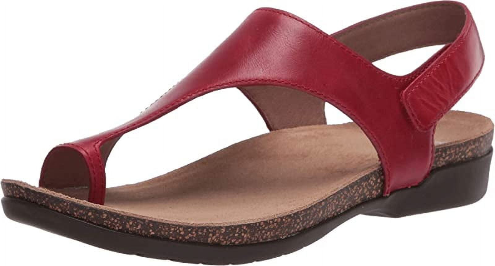 Dansko red 2025 sandals