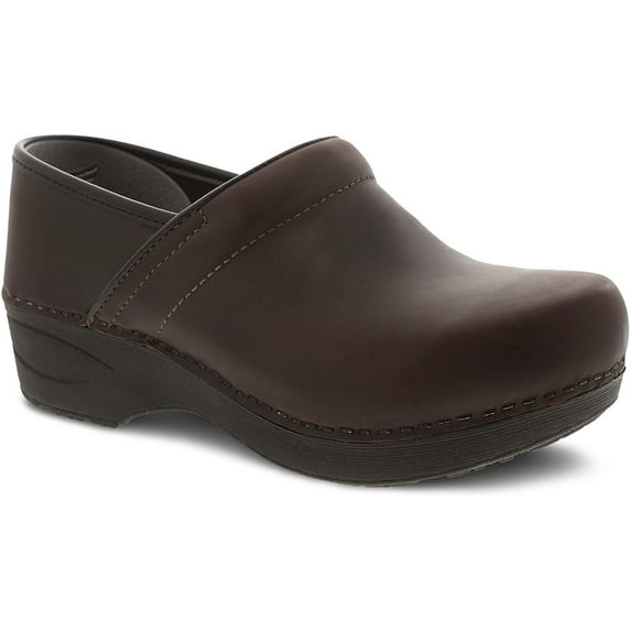 Dansko Women's XP 2.0 Brown Waterproof Pull-up Leather Clogs 5.5-6 M US