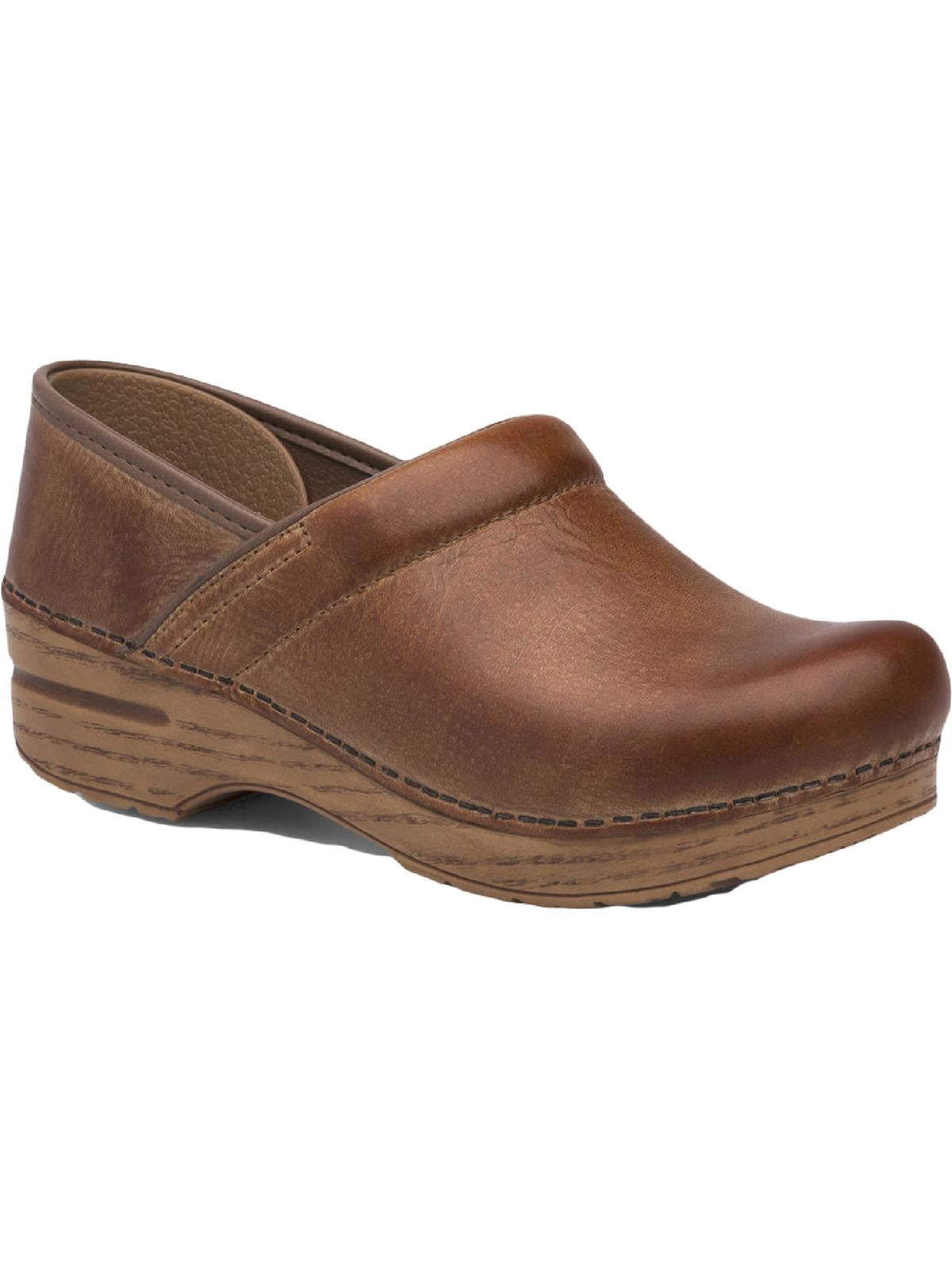 Dansko Professional Slip On Clogs for Women Rocker Sole and Arch Support for Comfort Ideal for Long Standing Professionals Honey Distressed