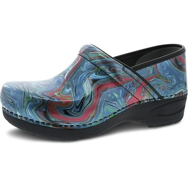Dansko XP 2.0 Clogs for Women-Lightweight Slip-Resistant Footwear for Comfort and Support-Ideal for Long Standing Professionals-Nursing, Veterinarians, Food Service, Marble Swirl 6.5-7 M US