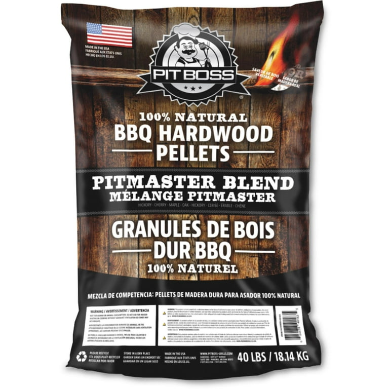 Danson s Pit Boss Pitmaster Blend All Natural Harwood Pellets 40 Pound Bag Made In U.S.A