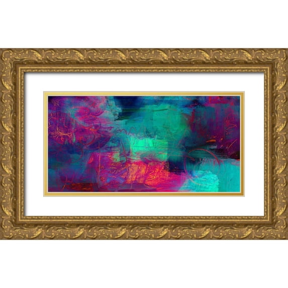 Dansop 32x18 Gold Ornate Wood Framed with Double Matting Museum Art Print Titled - Beautiful Storm