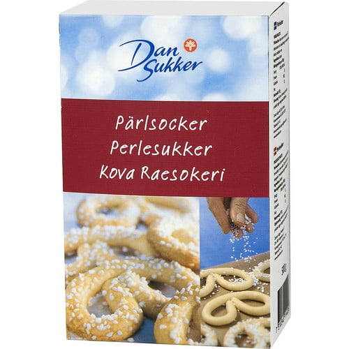 Dansukker Parlsocker Coarse Pearl Sugar 500g, British Import (Pack of 2)