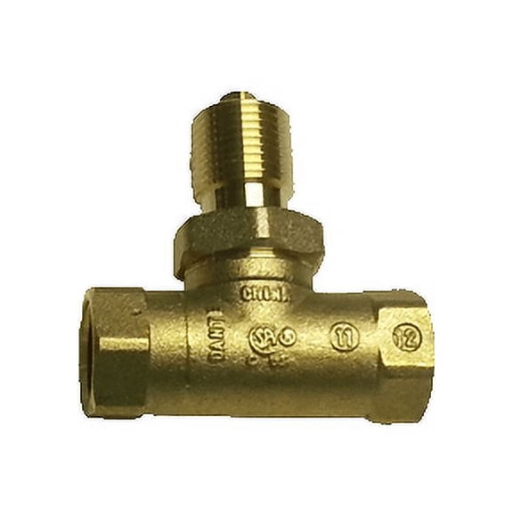 Dante 1/4 Turn Ball Valve- Straight 1/2" Brass Gas Valve