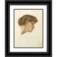 thumbnail image 1 of Dante Gabriel Rossetti 2x Matted 20x24 Black Ornate Framed Art Print 'Dante`s Dream at the Time of the Death of Beatrice study', 1 of 2