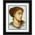 thumbnail image 1 of Dante Gabriel Rossetti 2x Matted 20x24 Black Ornate Framed Art Print 'Ellen Smith', 1 of 2