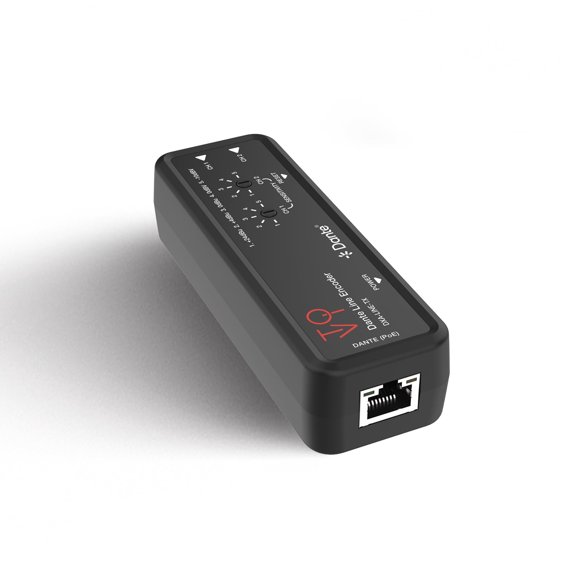 Dante Line Encoder with Analog Audio Input and PoE (DXA-LINE-TX)