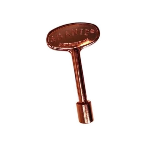Dante Products NKY.8.BC 8 in. Universal Gas Valve Key, Bright Copper