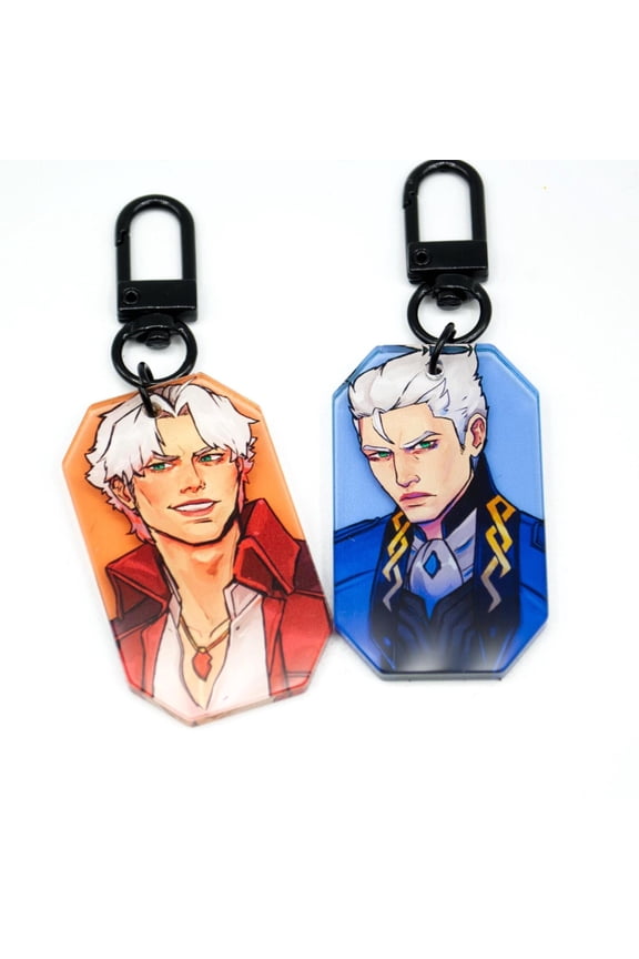 Dante and Vergil Portrait Keychains (1 keychain)
