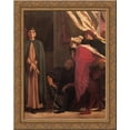 thumbnail image 1 of Dante in Exile [detail: right] 20x23 Gold Ornate Wood Framed Canvas Art by Leighton, Lord Frederick, 1 of 2