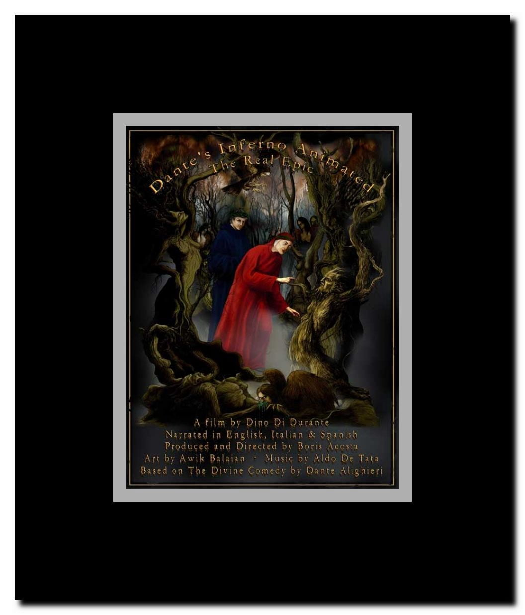 Dante's Inferno Animated Framed Movie Poster