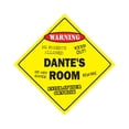 thumbnail image 1 of Dante's Room Sign Crossing Zone Xing | Indoor/Outdoor | 12" Tall kids bedroom decor door children's name boy girl, 1 of 5