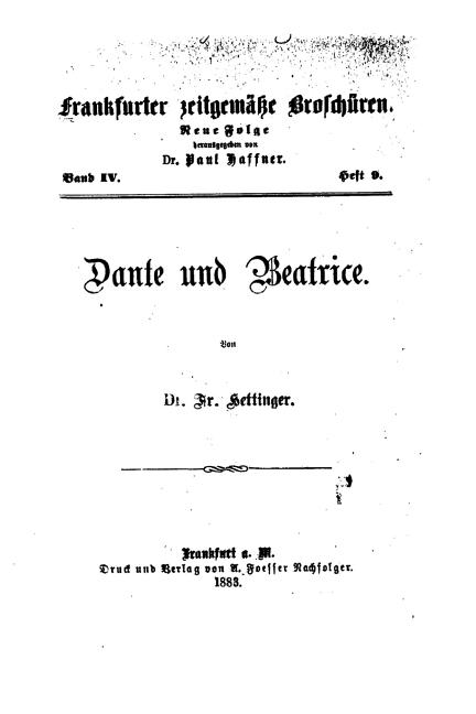 Dante und Beatrice, (Paperback)
